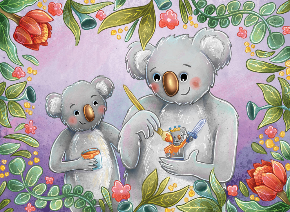 LPG Retail 5x5 Greeting Cards Display - Stray Leaves: Aussie Fathers