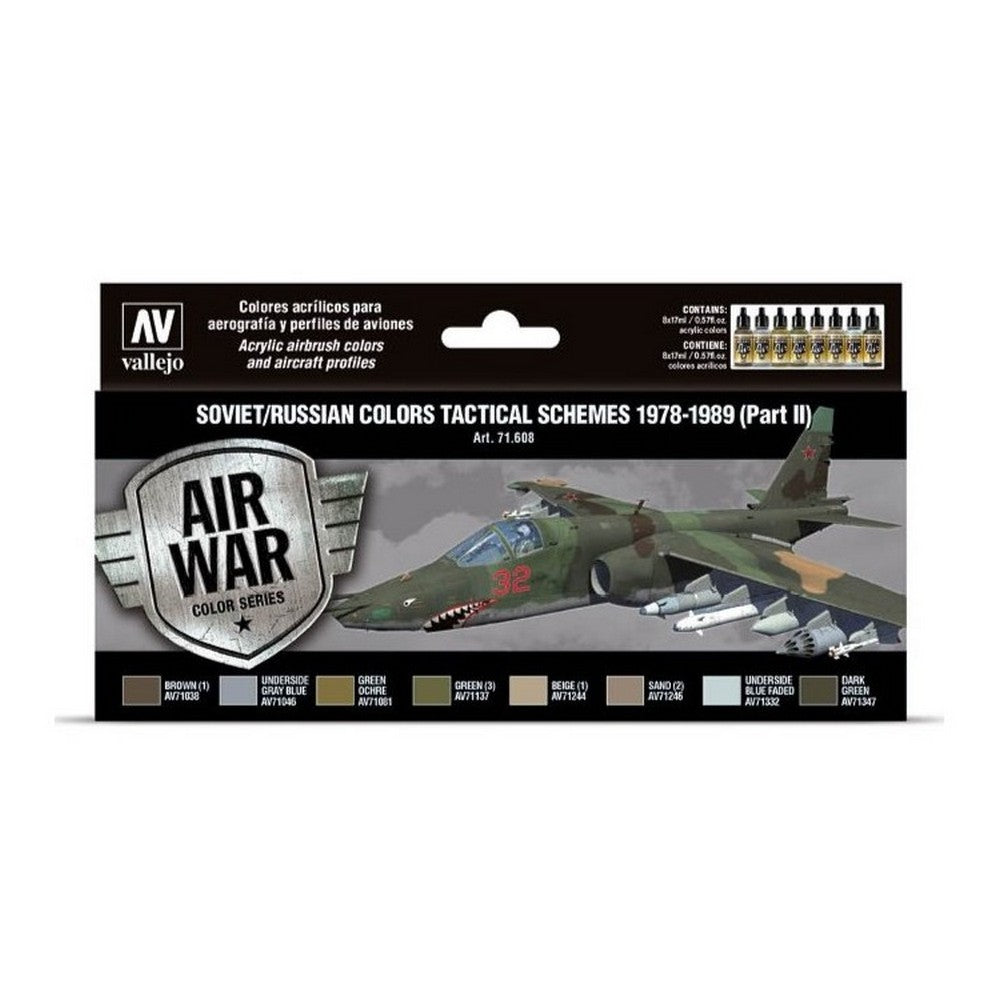 Vallejo - Model Air - Soviet / Russian Colors Tactical Schemes 1978-1989 (Part Ii) 8 Colour Set