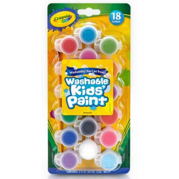 Crayola 18 Kid’s Poster Paints with brush