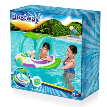 Space Splash Baby Boat with Canopy