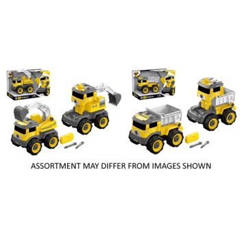 Take Apart Construction Vehicles assorted with Lights & Sounds