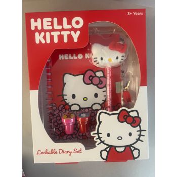 Hello Kitty Lockable Diary Set