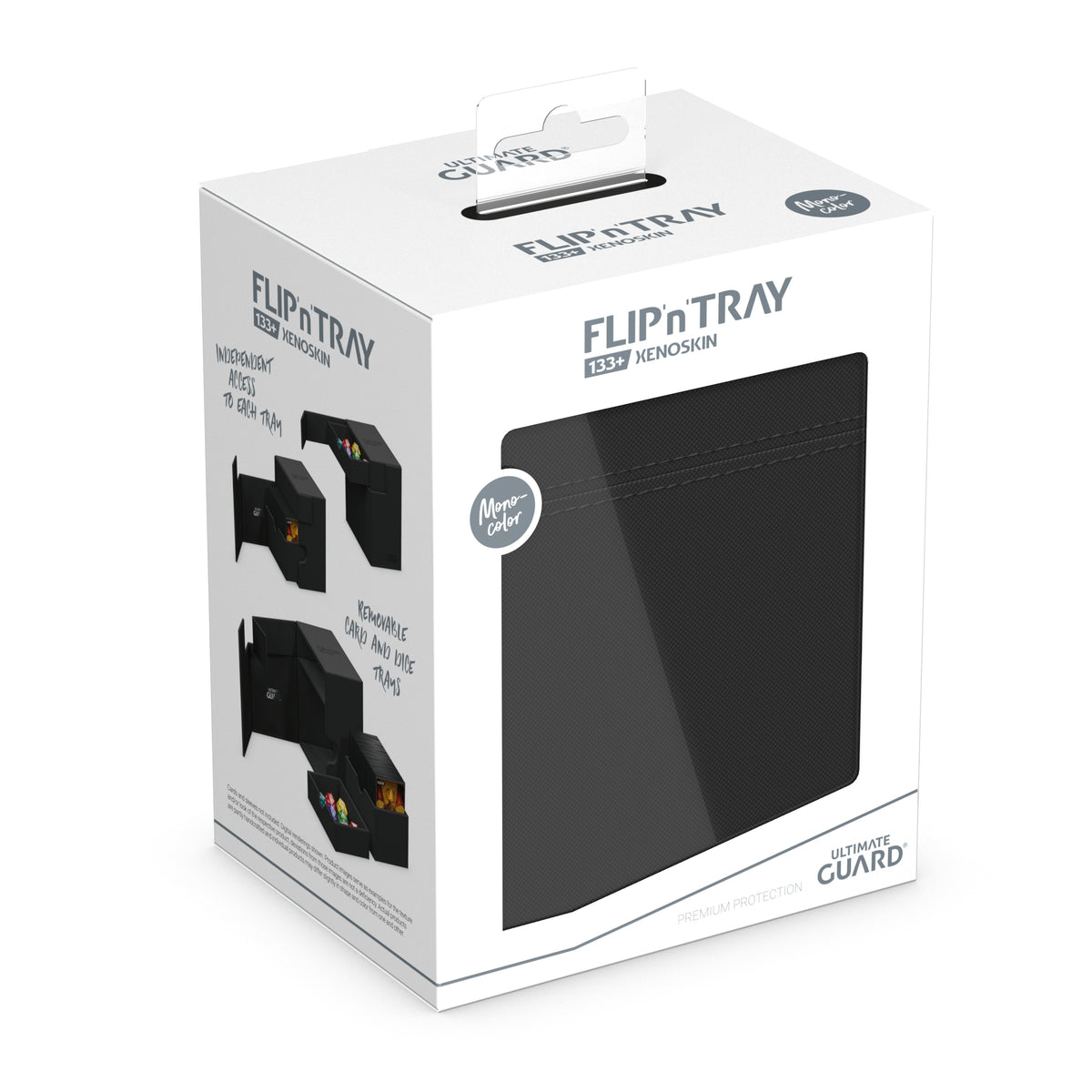 Ultimate Guard: Deck Box – XenoSkin Flip'n'Tray 133+ – Black