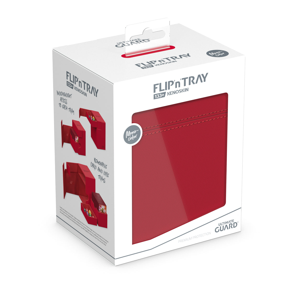 Ultimate Guard: Deck Box – XenoSkin Flip'n'Tray 133+ – Red