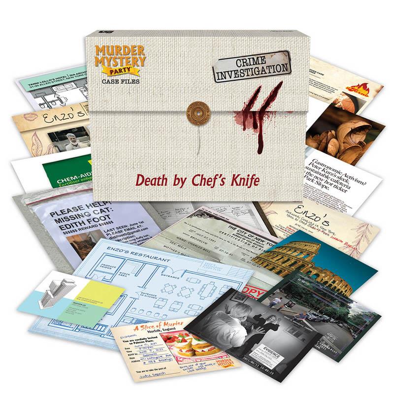Murder Mystery Party Case Files - Death by Chef's Knife