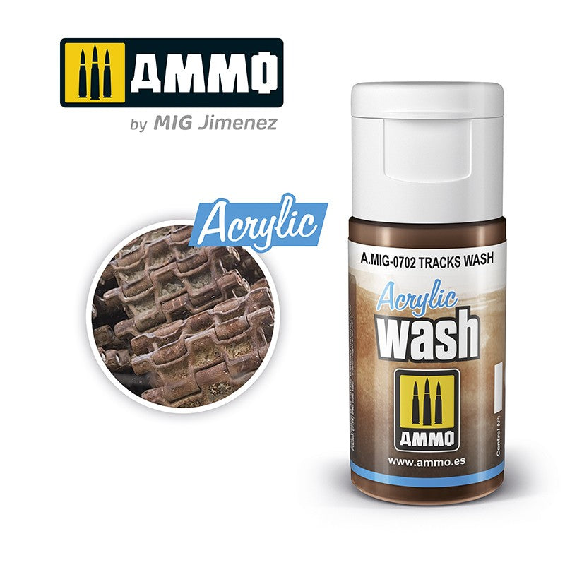 Ammo by MIG - Acrylic Washes - Tracks Wash 15ml