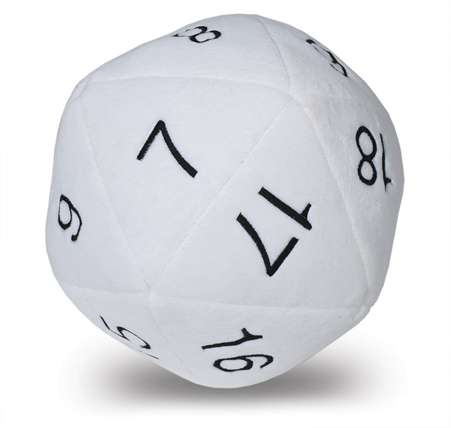 Ultra Pro: UP84949 Jumbo D20 Dice Plush White and Black