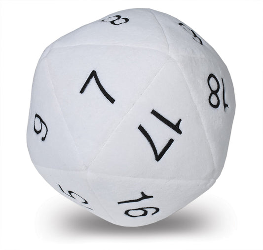Ultra Pro: UP84949 Jumbo D20 Dice Plush White and Black