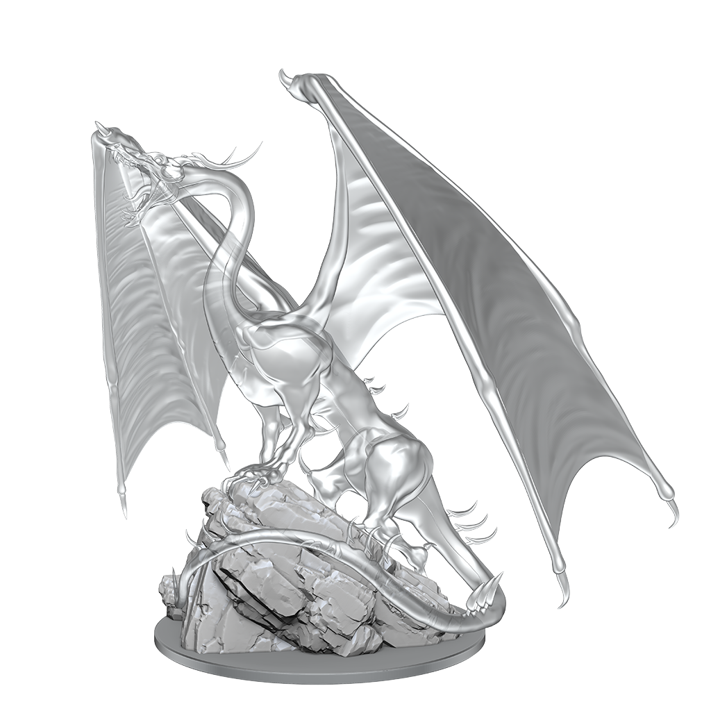 D&D Nolzurs Marvelous Unpainted Miniatures Young Emerald Dragon