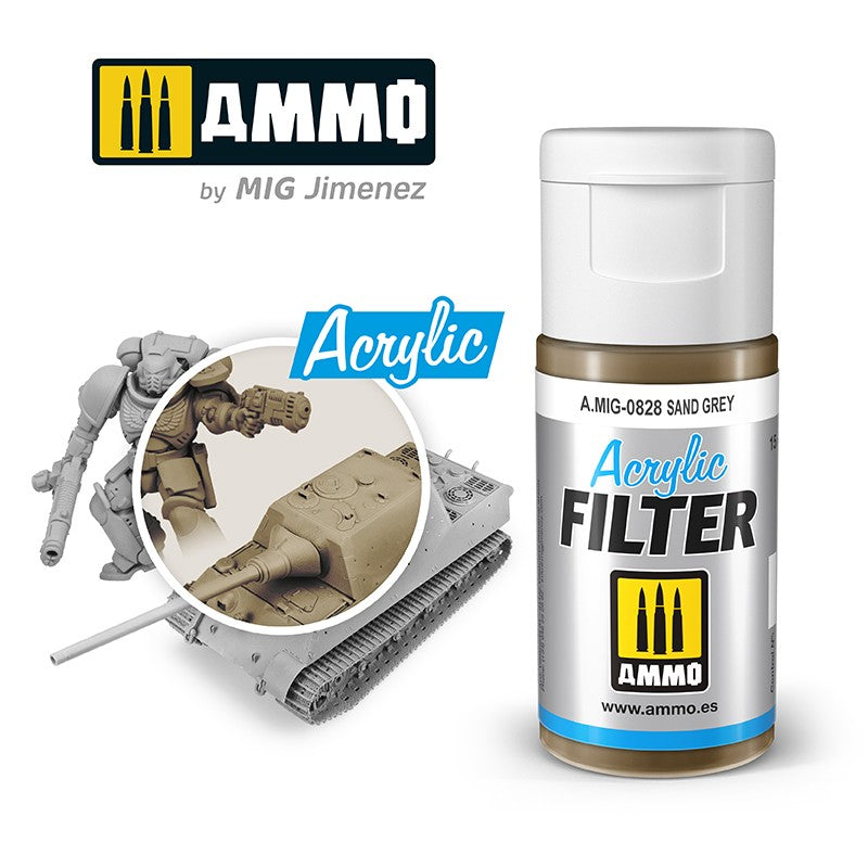Ammo by MIG - Acrylic Filter - Sand Grey