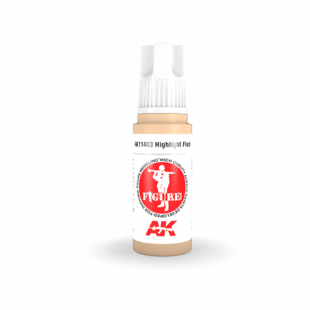AK Interactive - 3 Gen Figures Acrylics - Highlight Flesh 17ml