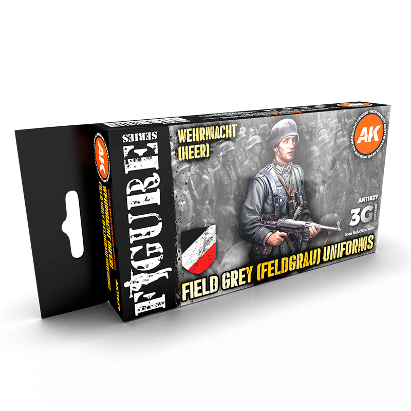 Ak Interactive - 3 Gen Acrylics - German Field grey Uniforms