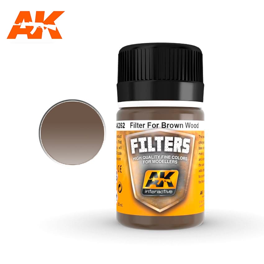 AK Interactive - Weathering Products - Filter for Brown Wood 35ml 35ml