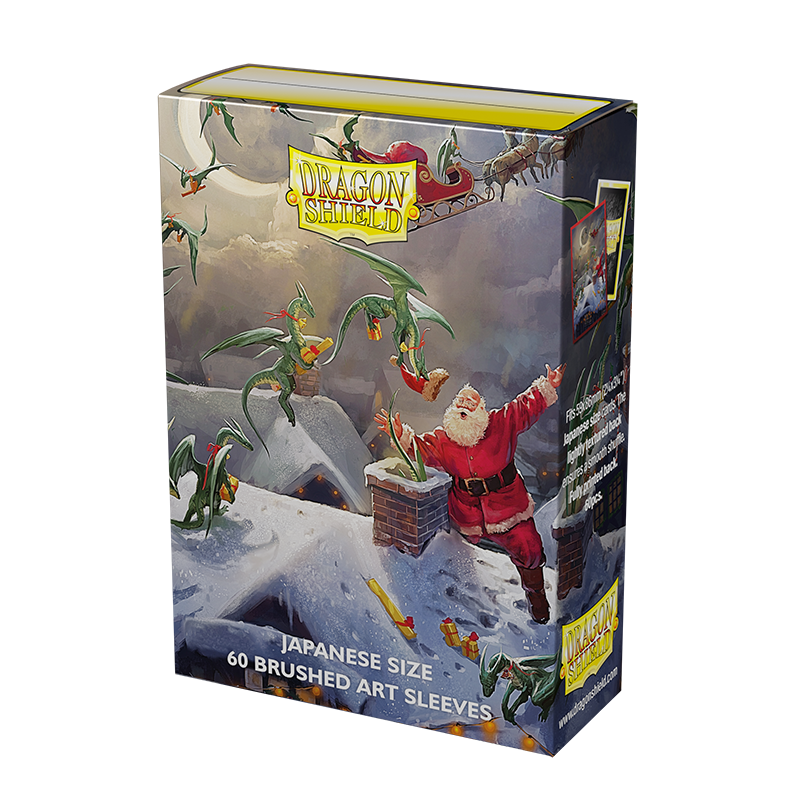 Dragon Shield: Japanese Size Sleeves – Brushed Art – Christmas 2023