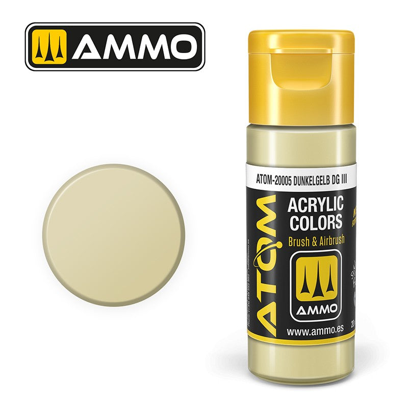 Ammo by MIG - Atom Color - Dunkelgelb Dg Iii 20ml