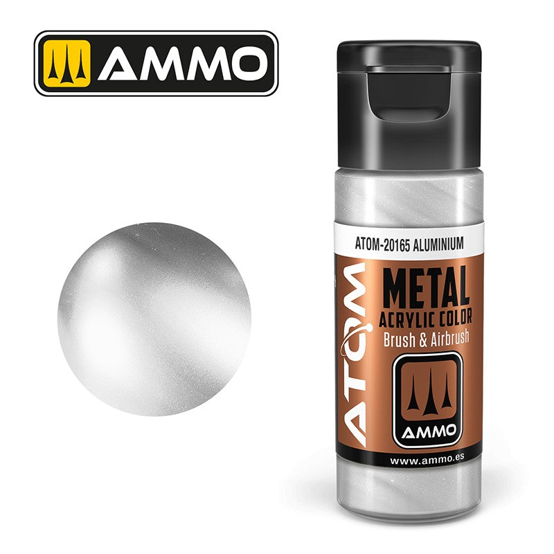 Ammo by MIG - Atom Color - Metallic - Aluminium 20ml