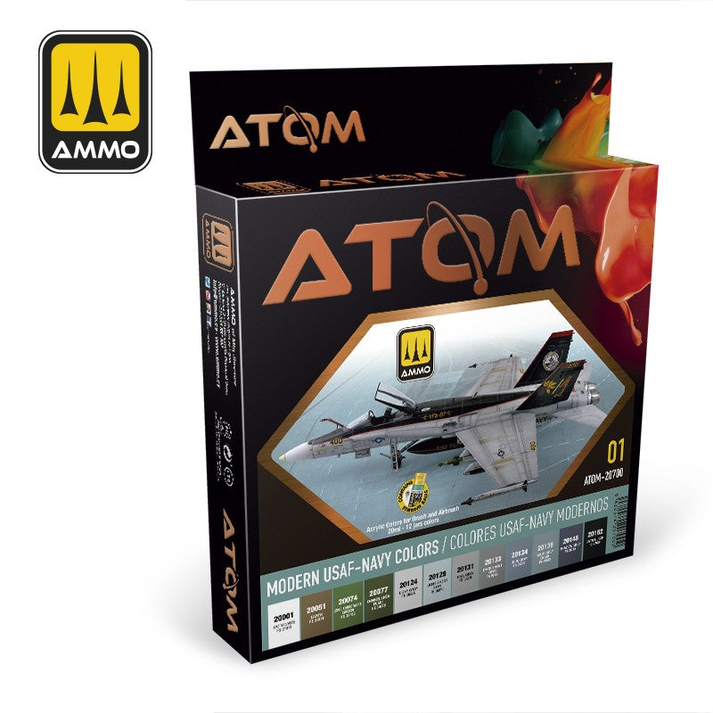 Ammo by MIG - Atom Color - Modern Usaf-Navy Colors Set