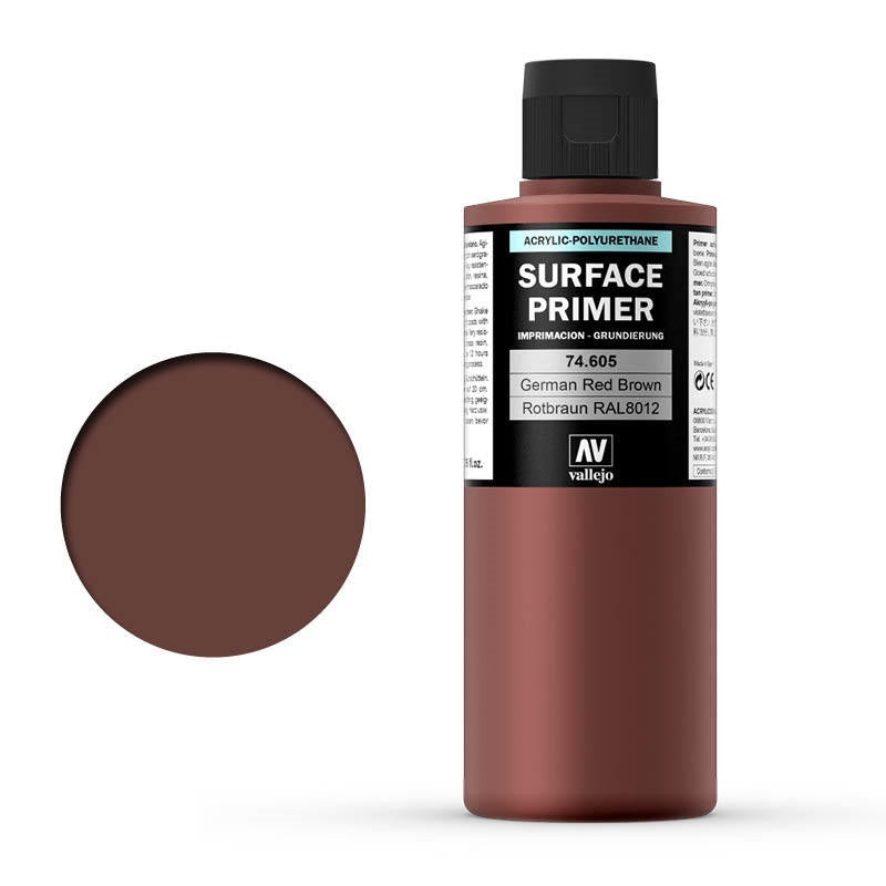 Vallejo - Surface Primer - German Red Brown Ral8012 200ml