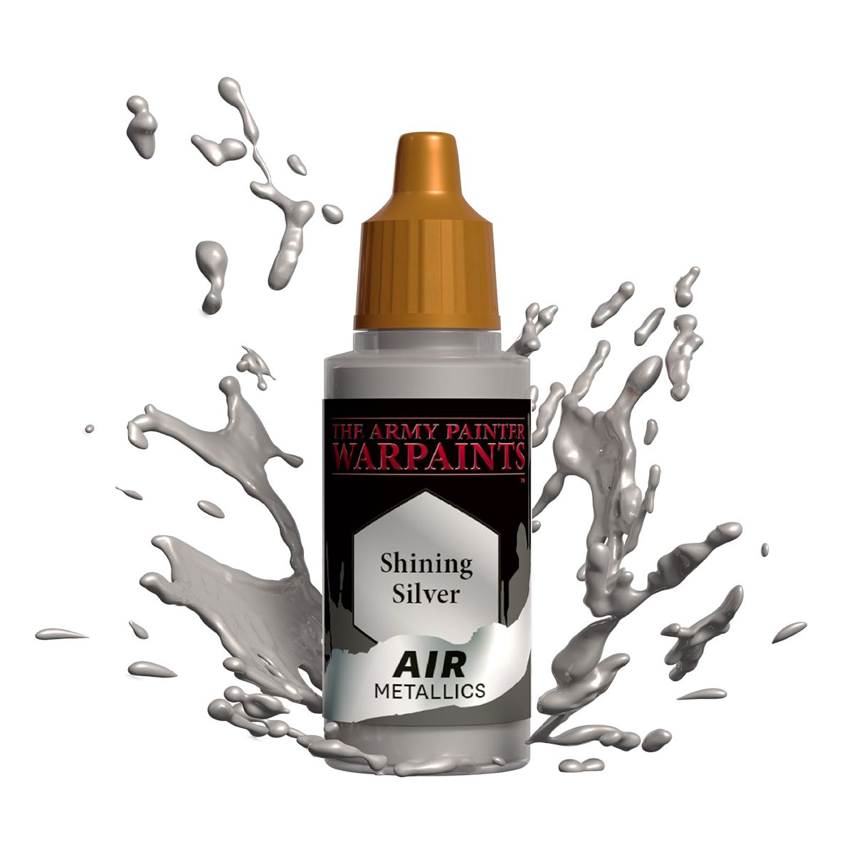 Army Painter - Metallics - Air Shining Silver Acrylic Paint 18ml