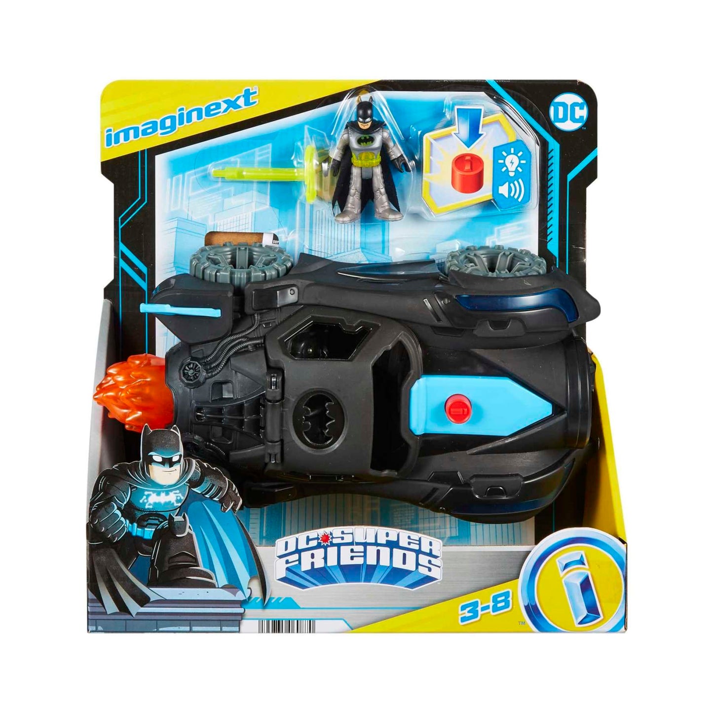 Imaginext - DC - Lights & Sounds Batmobile F22