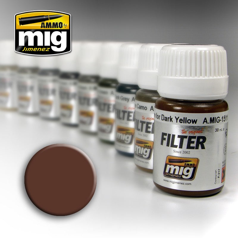 Ammo by MIG - Filters - Brown for White 35ml