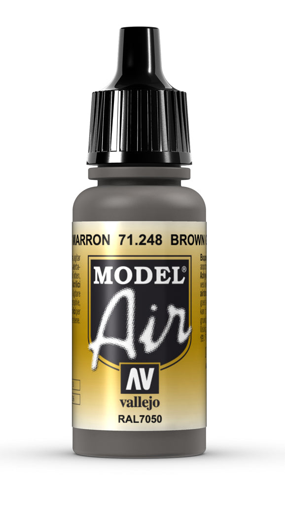 Vallejo - Model Air - Brown Grey 17 ml Old Formulation
