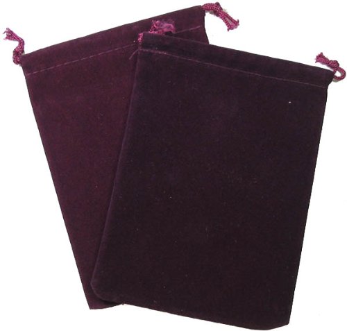 CHX 02393 Suedecloth Bag (L) - Burgundy