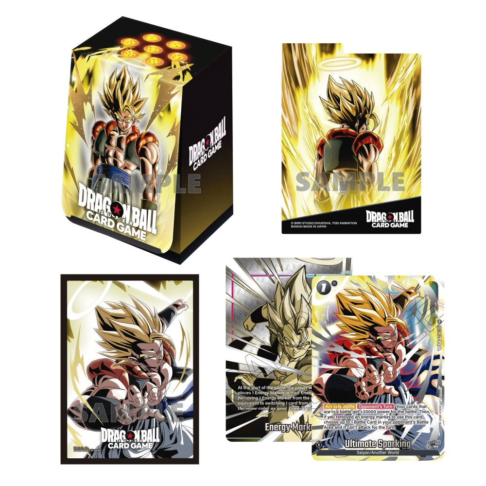 Dragon Ball Super Card Game: Fusion World – Official Card Case & Sleeves Set 3 Display: Gogeta