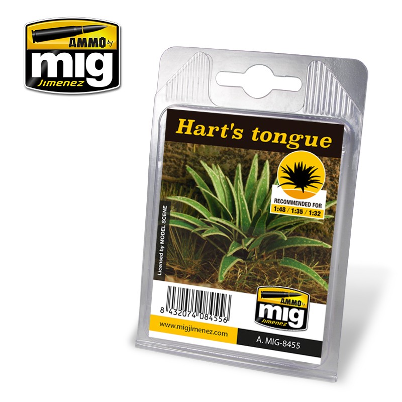 Ammo by MIG - Dioramas - Laser Cut Plants - Hart's Tongue