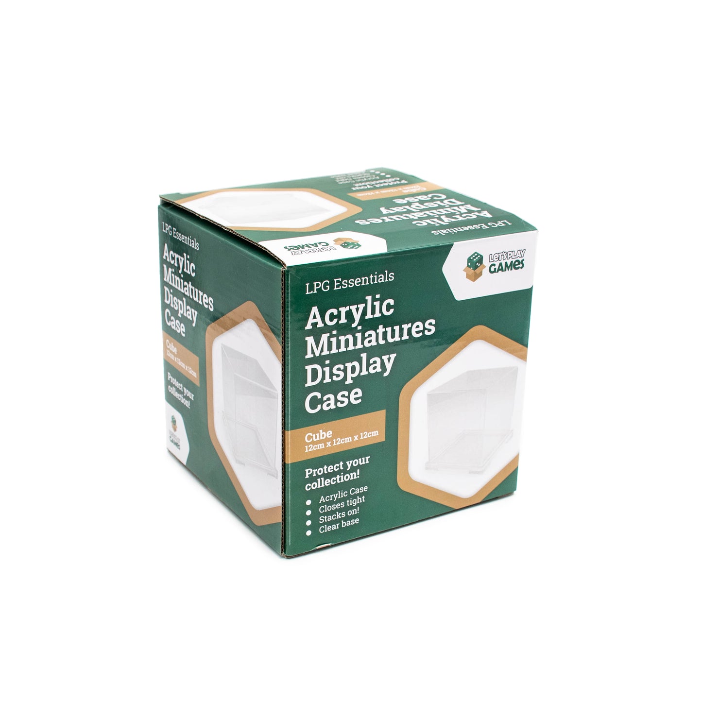 LPG Essentials Acrylic Miniatures Display Case - Cube