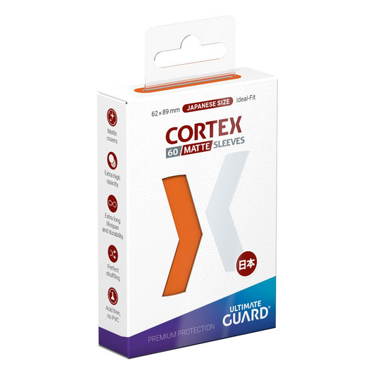Ultimate Guard: Japanese Size Sleeves – Cortex Matte – Orange