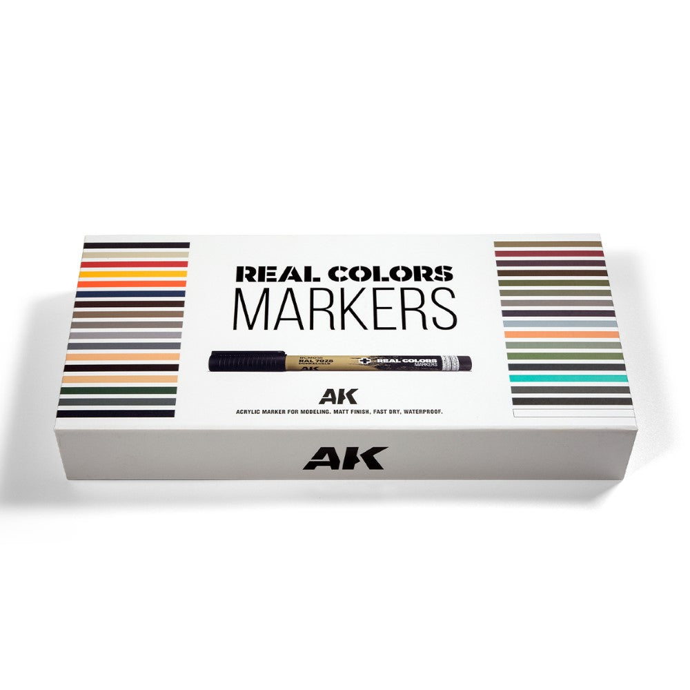 AK Interactive - RC Markers - Special Box Real Colors Markers - 34 Units