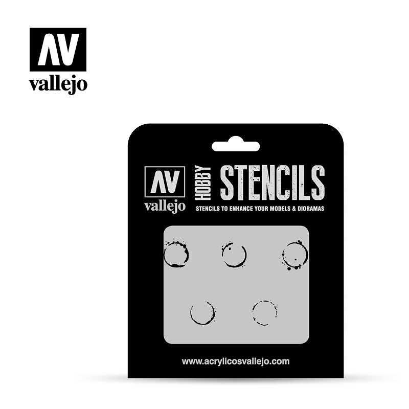Vallejo - Stencils - AFV Markings - Drum Oil Markings