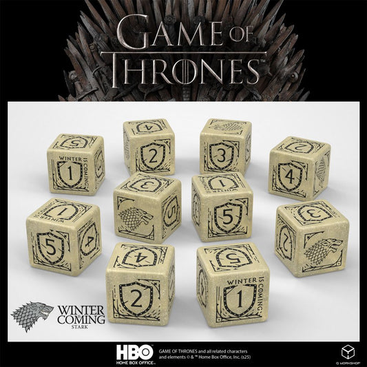 Q Workshop - Game of Thrones - Stark Dice Set 10x D6
