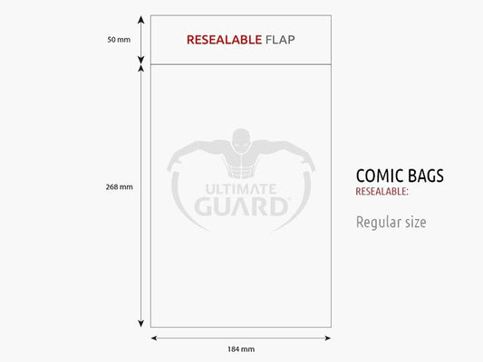 Ultimate Guard: Comic Bags – Resealable – Regular Size