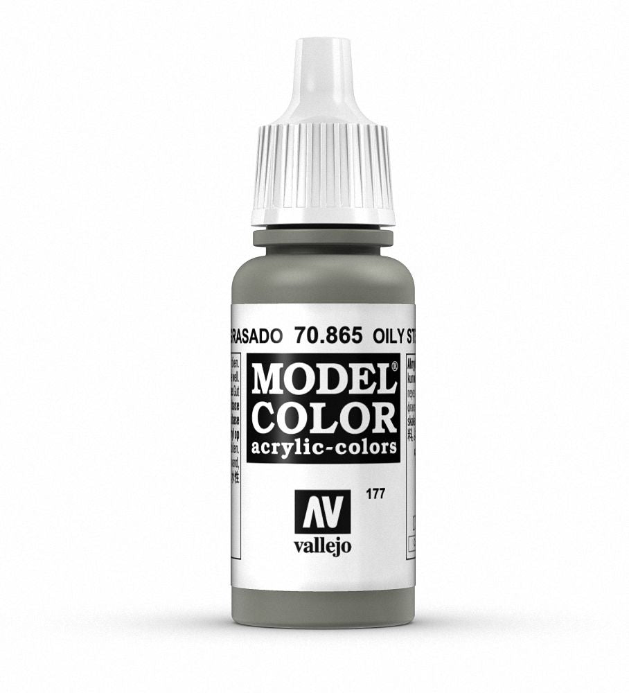Vallejo Model Colour - Metallic Oily Steel 17 ml Old Formulation