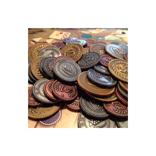 Viticulture: Metal Lira Coins