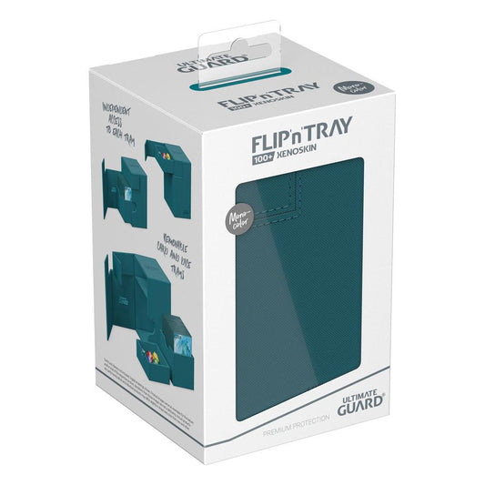 Ultimate Guard: Deck Box – XenoSkin Monocolor Flip'n'Tray 100+ – Petrol