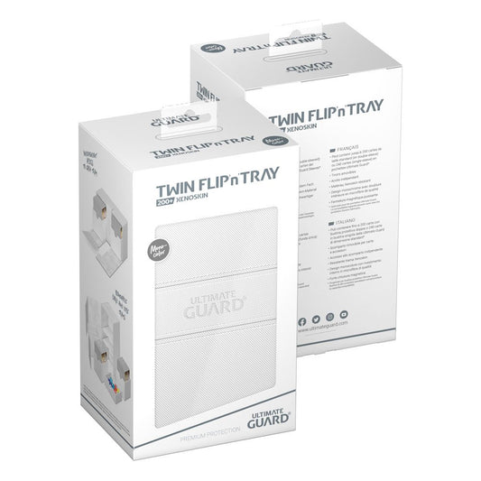 Ultimate Guard: Deck Box – XenoSkin Monocolor Twin Flip'n'Tray 200+ – White