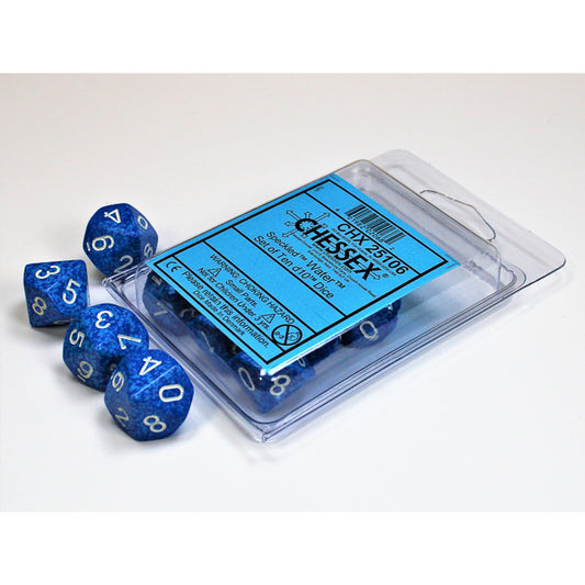 CHX 25106 Speckled Water Set of Ten d10s