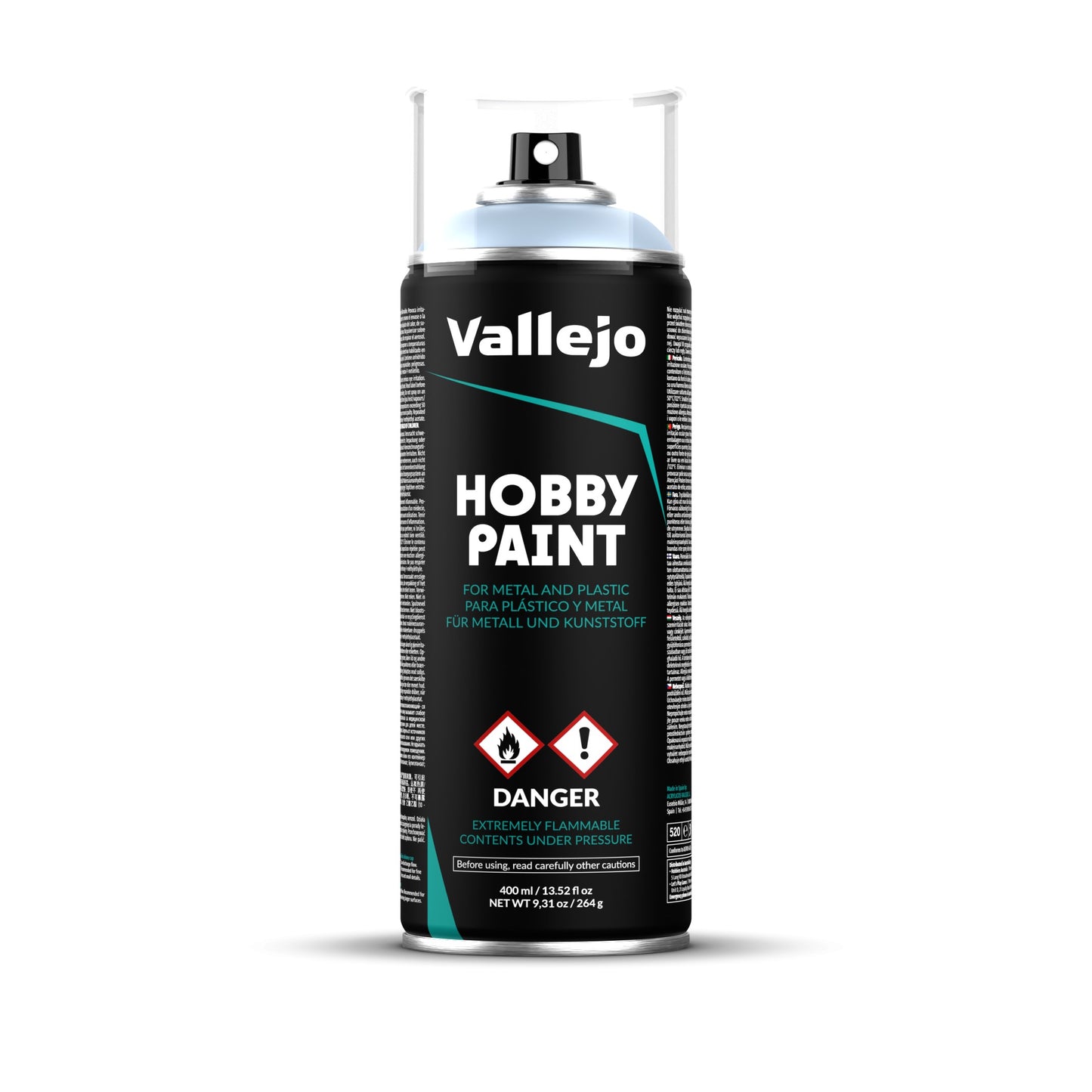 Vallejo Aerosol Spray Primer - Wolf Grey 400ml