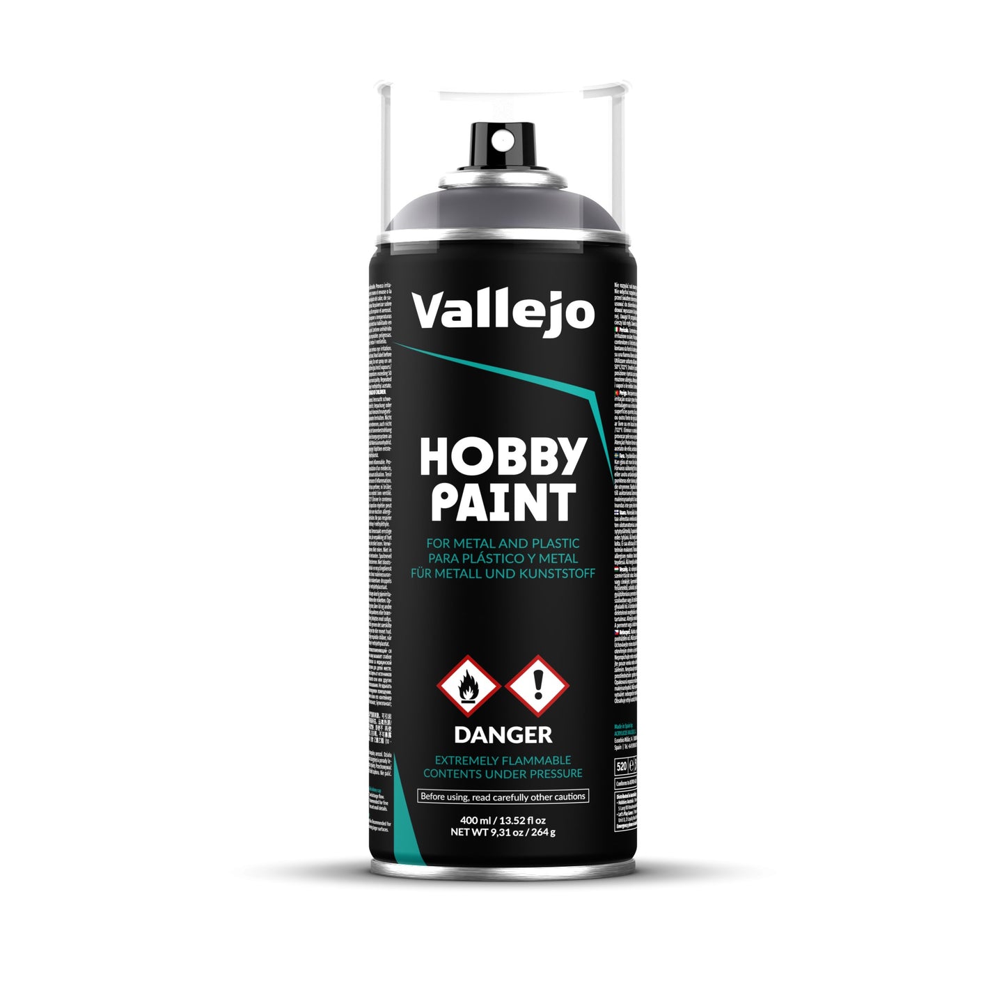Vallejo Aerosol Spray Primer - Gunmetal 400ml