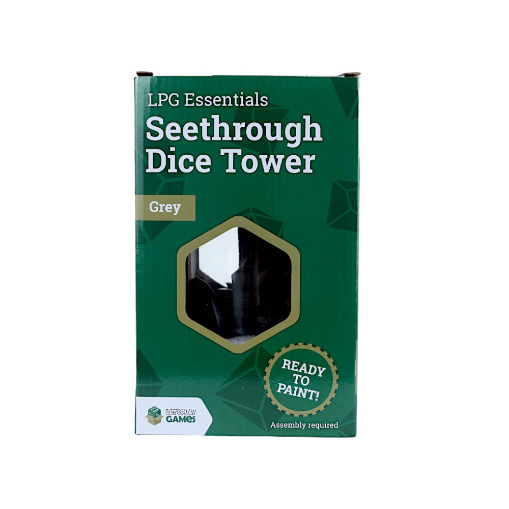 LPG Essentials Seethrough Dice Tower - Grey