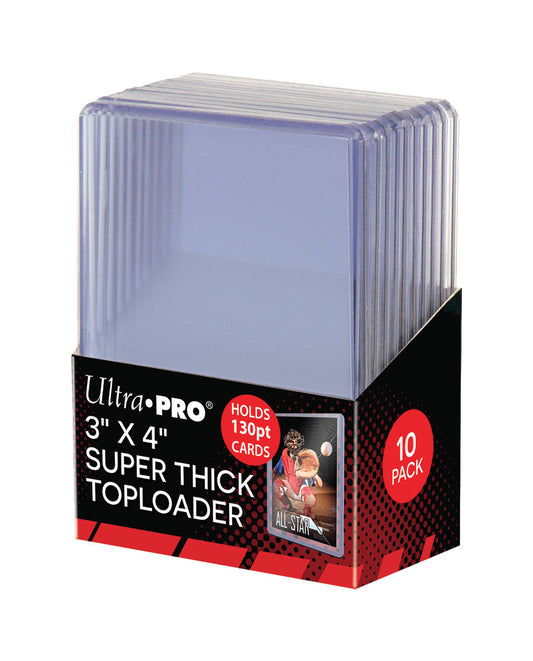 Ultra Pro: UP82327 3" X 4" Super Thick 130PT Toploader 10ct