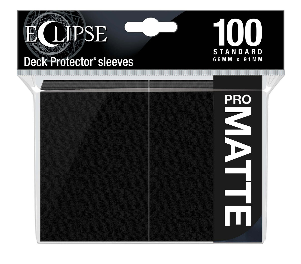 Ultra Pro: UP15613 Eclipse Matte Standard Sleeves 100 pack Jet Black