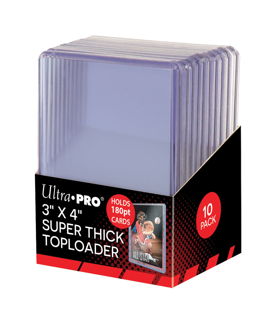 Ultra Pro: UP82328 3" X 4" Super Thick 180PT Toploader 10ct