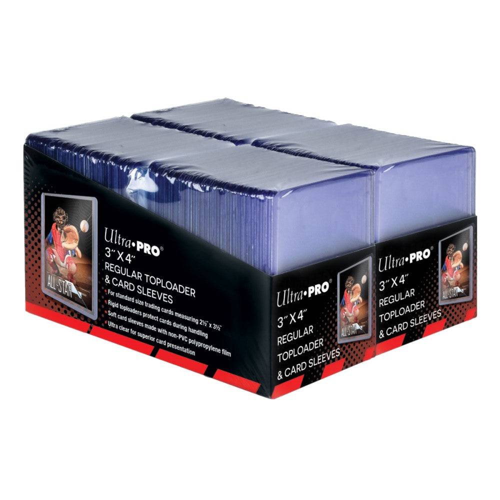 Ultra Pro: UP83665 3" x 4" Regular Toploaders & Card Sleeves (200 ct retail pack)