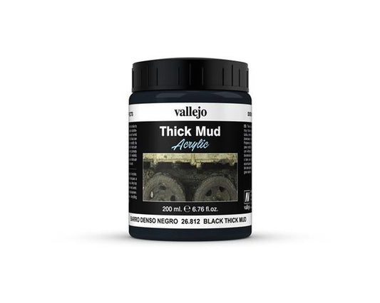 Vallejo - Diorama Effects - Black Thick Mud 200ml