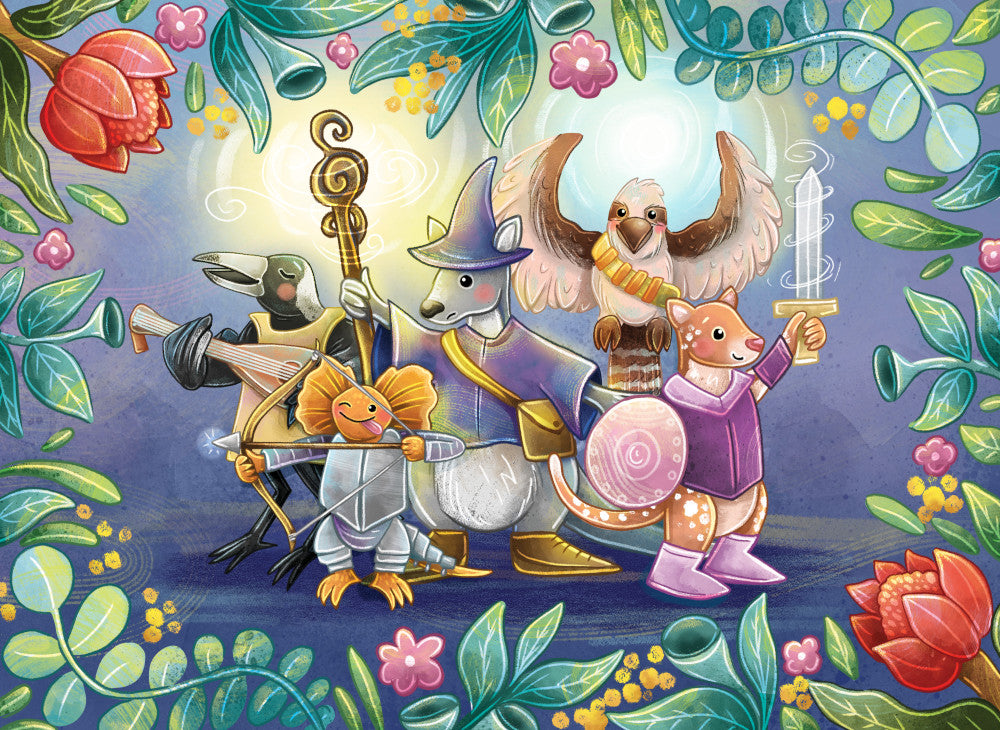 LPG Retail 5x5 Greeting Cards Display - Stray Leaves: Aussie DND