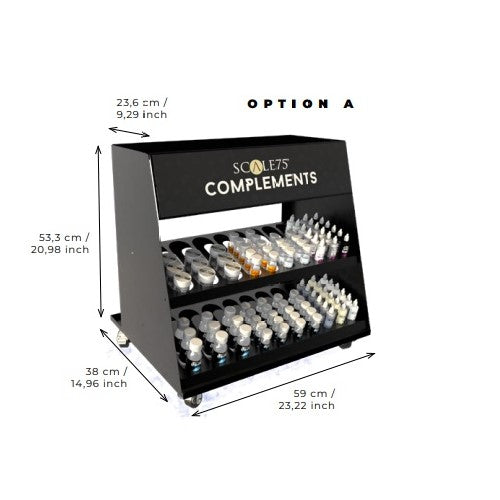 Scale 75 - Accessories - Complements Stand Display Option A (Stand with Stock)